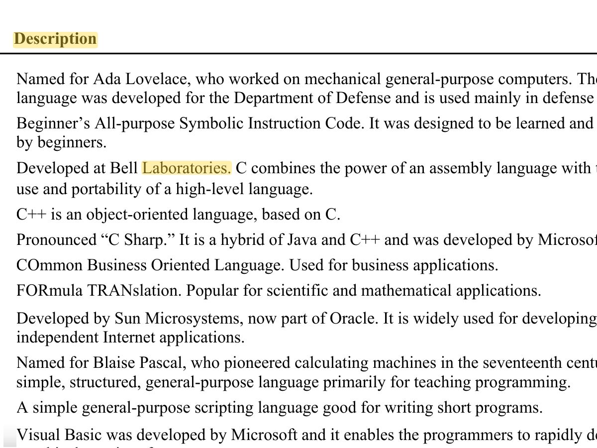 Slide 18: Popular High-Level Languages