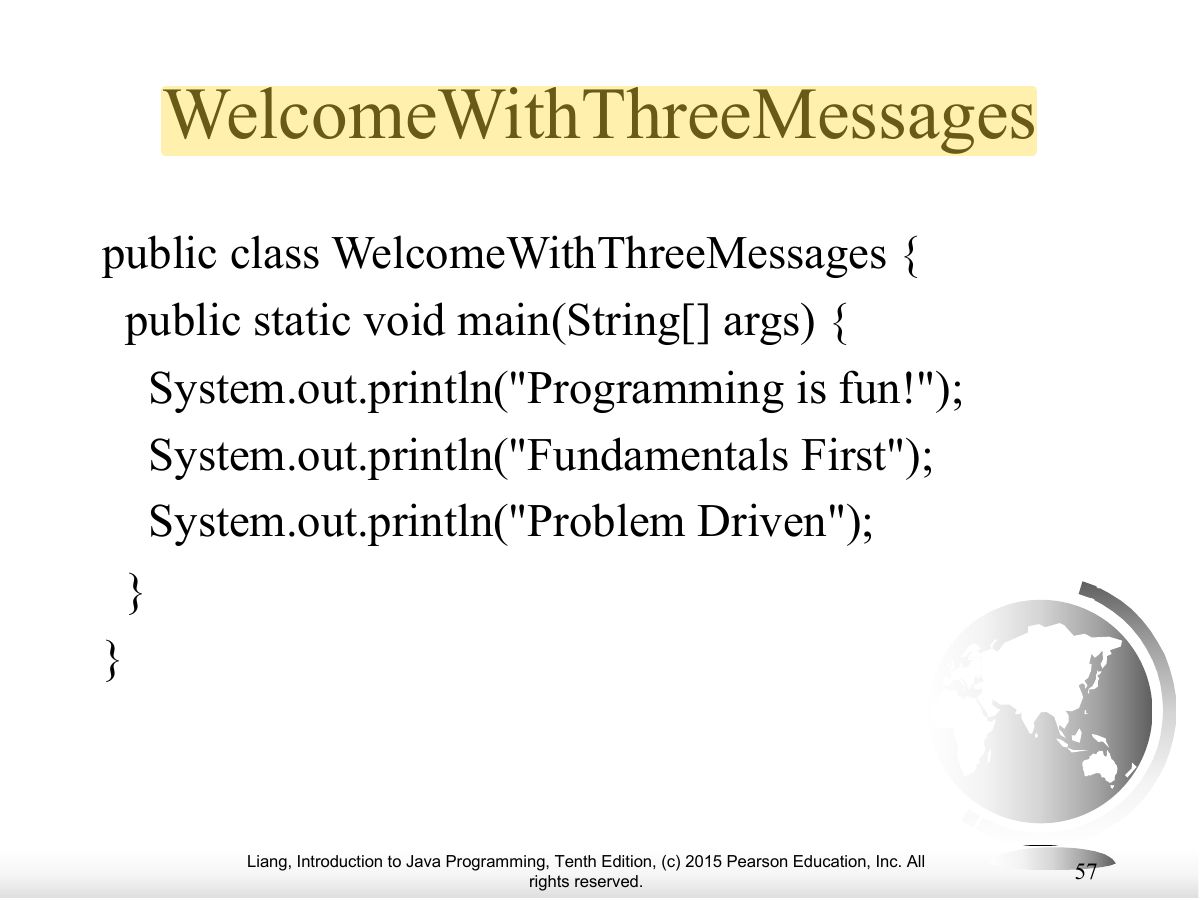 Slide 57: WelcomeWithThreeMessages