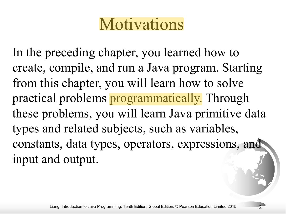Slide 2: Motivations