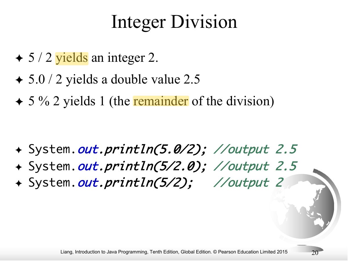 Slide 20: Integer Division