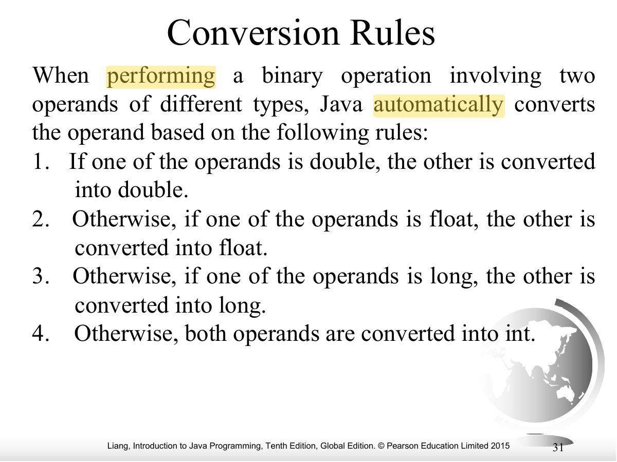 Slide 31: Conversion Rules