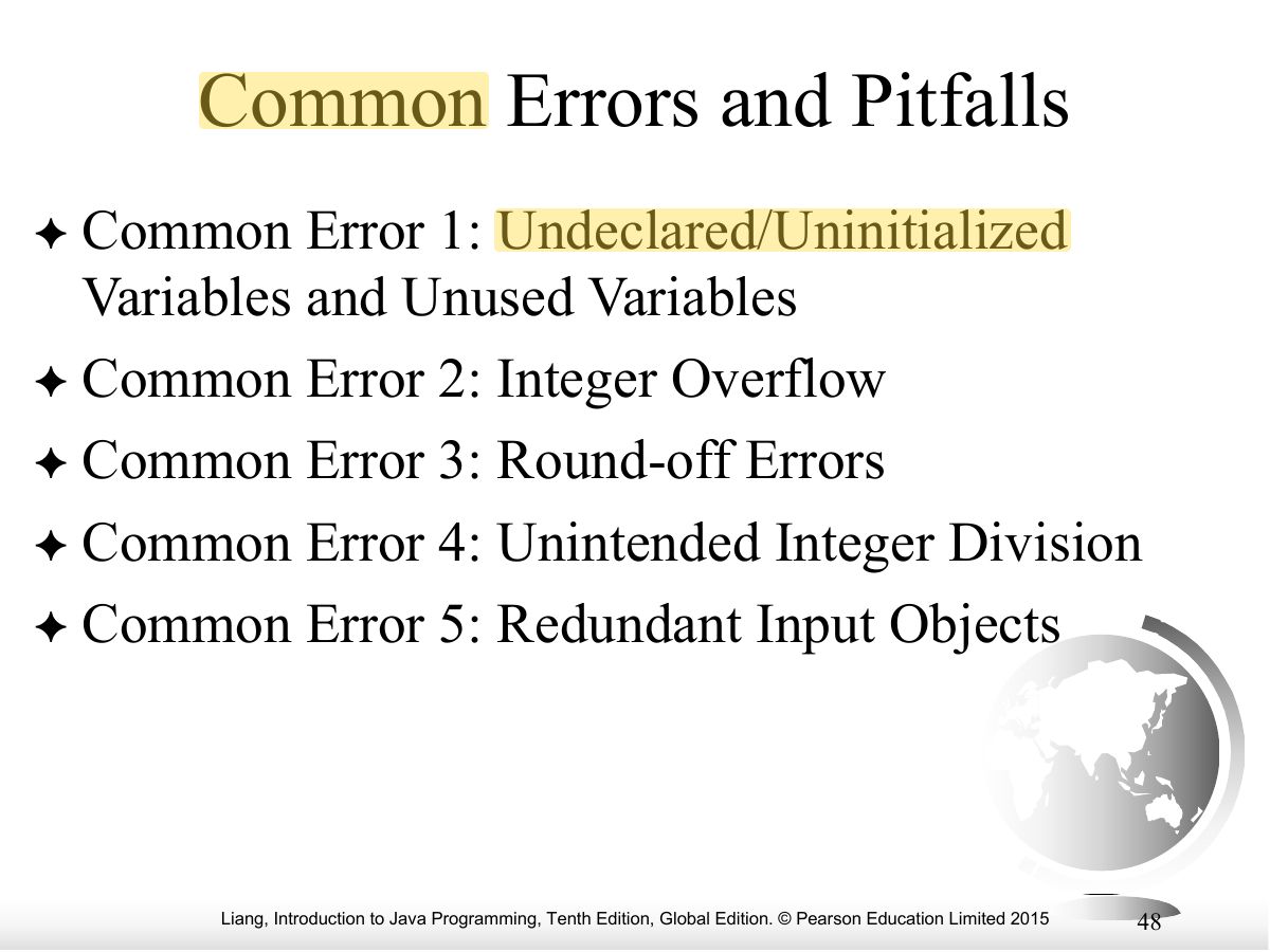 Slide 48: Common Errors and Pitfalls