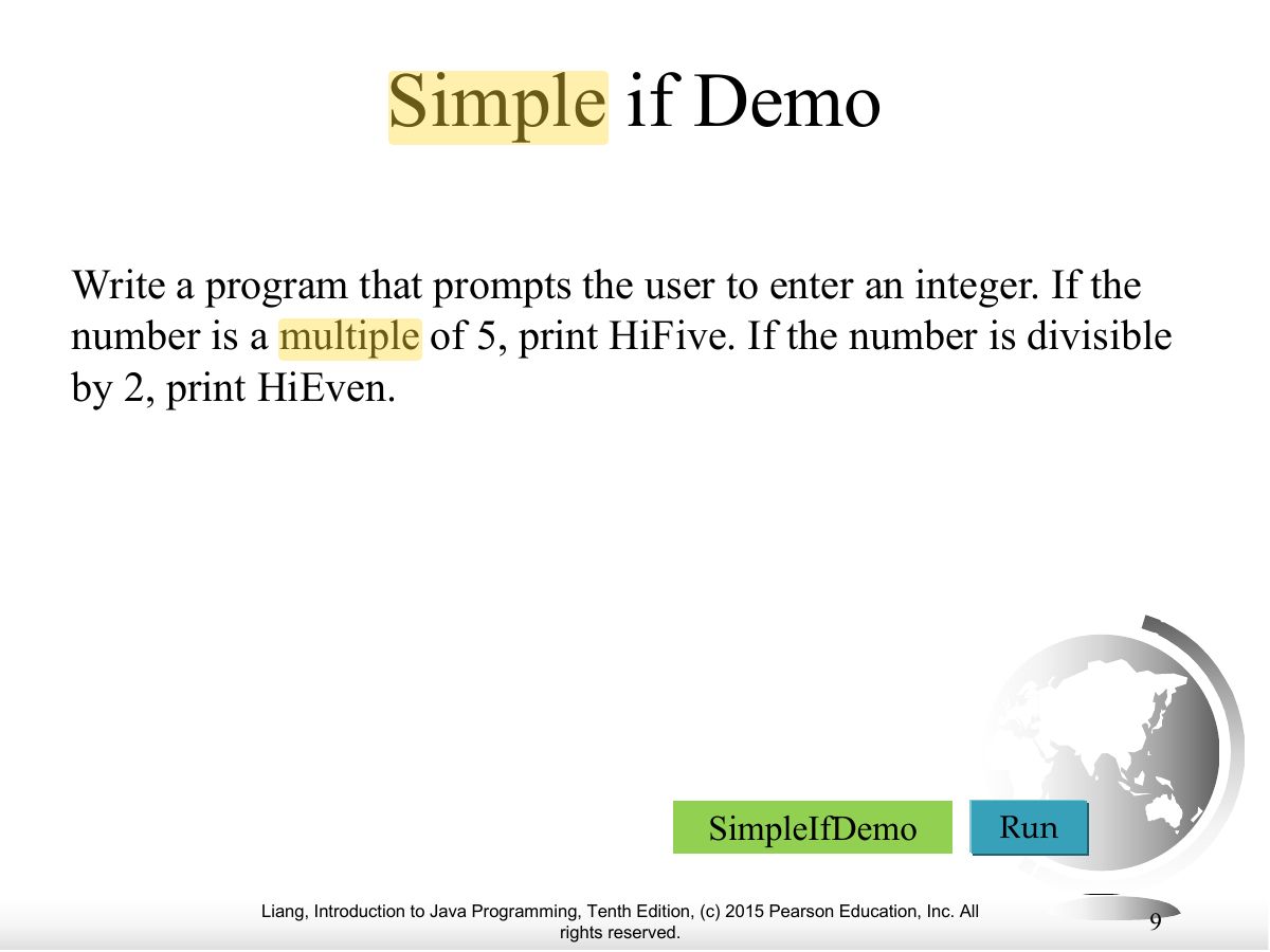 Slide 9: Simple if Demo