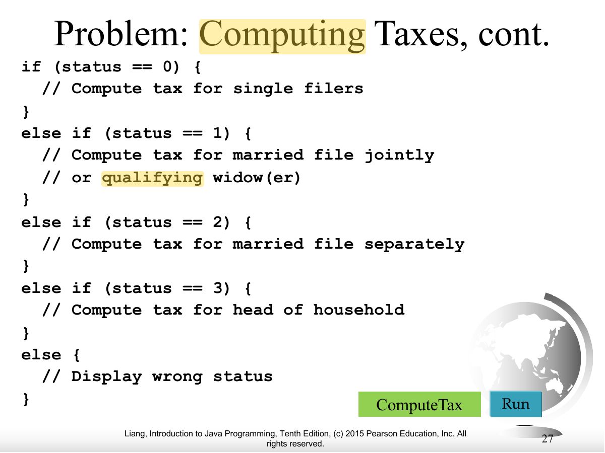 Slide 27: Problem: Computing Taxes, cont.