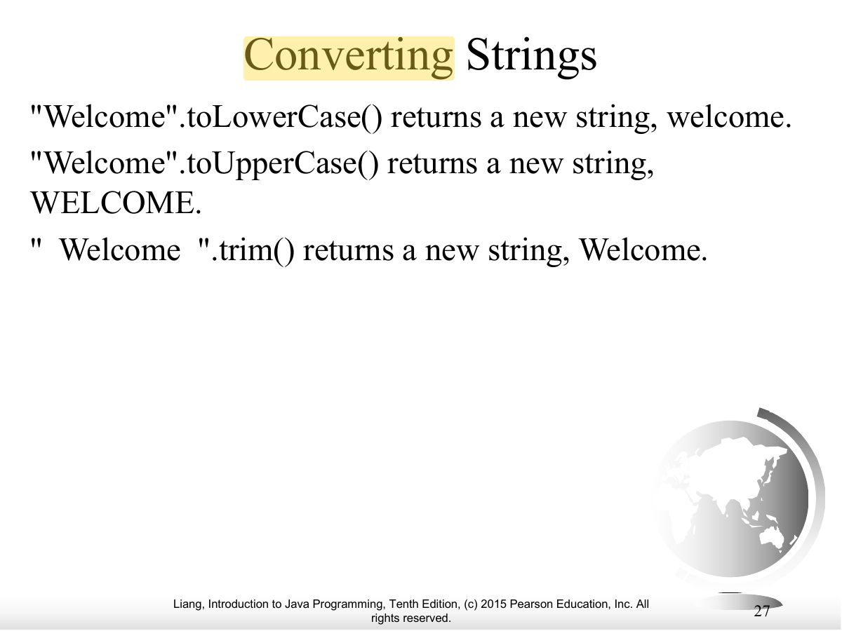 Slide 27: Converting Strings