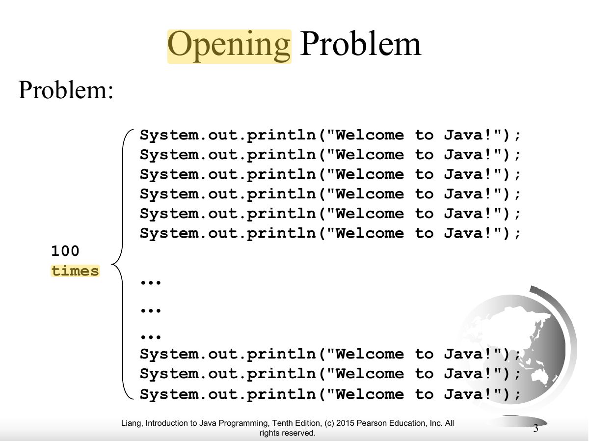 Slide 3: Opening Problem