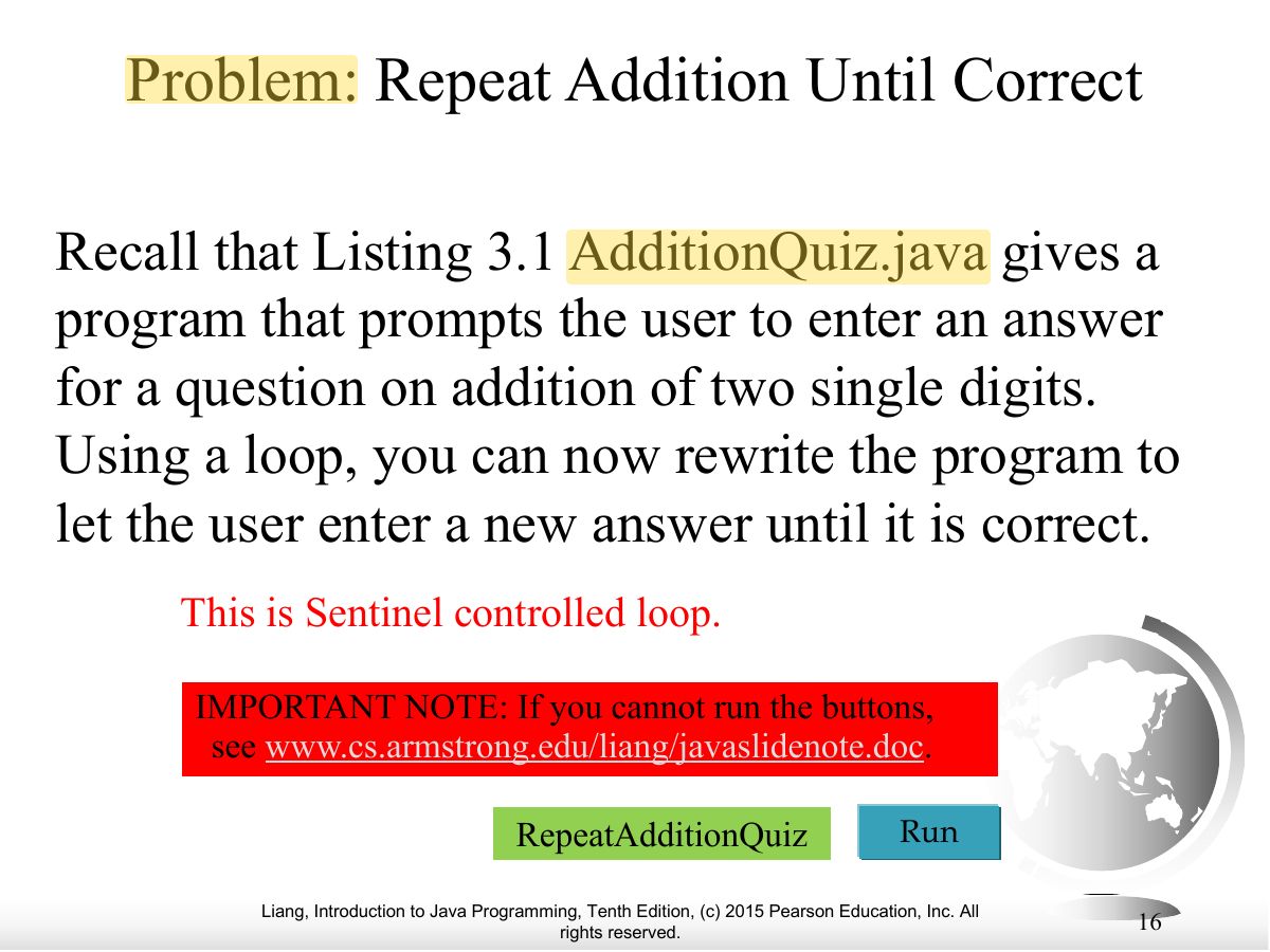 Slide 16: Problem: Repeat Addition Until Correct
