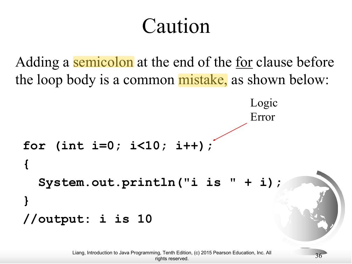Slide 36: Caution