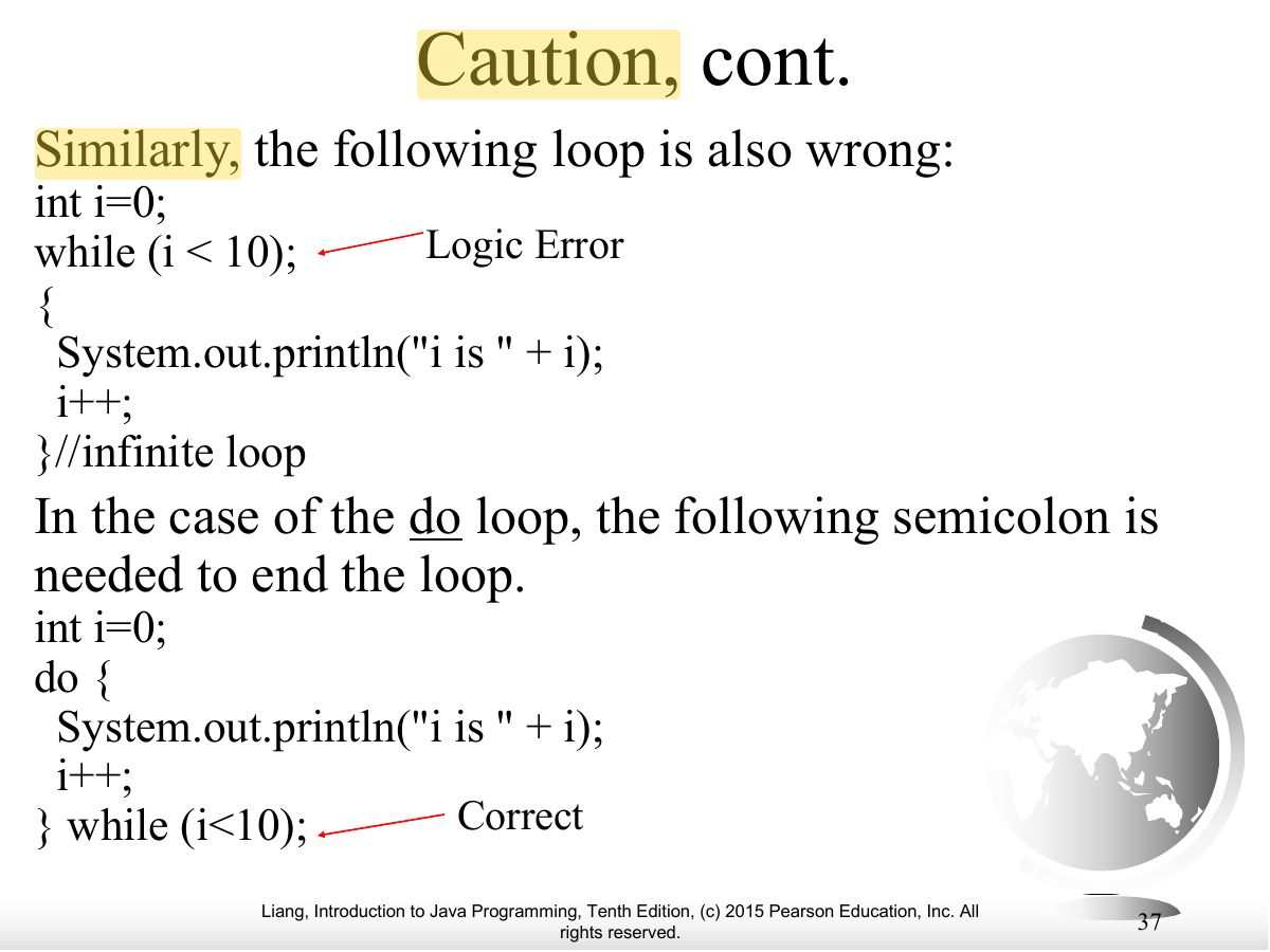 Slide 37: Caution, cont.