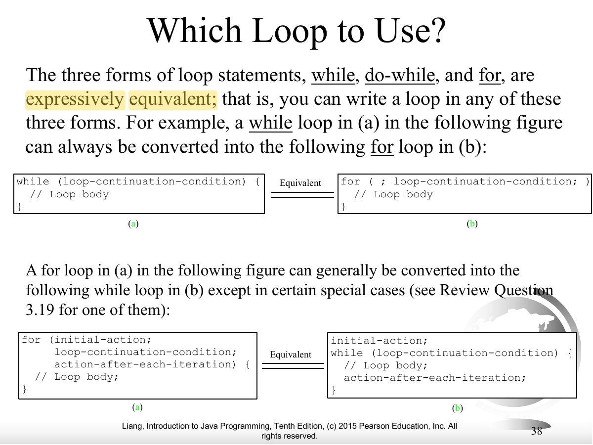 Slide 38: Which Loop to Use?