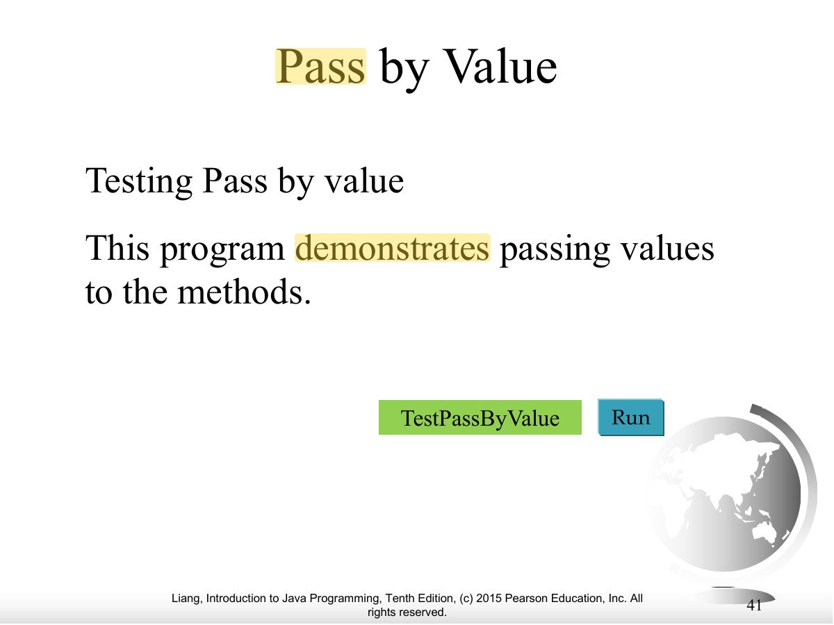 Slide 40: Pass by Value
