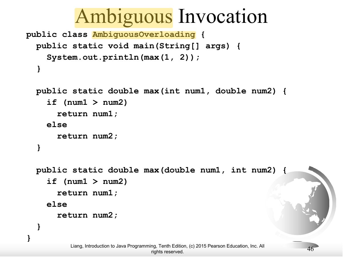 Slide 45: Ambiguous Invocation