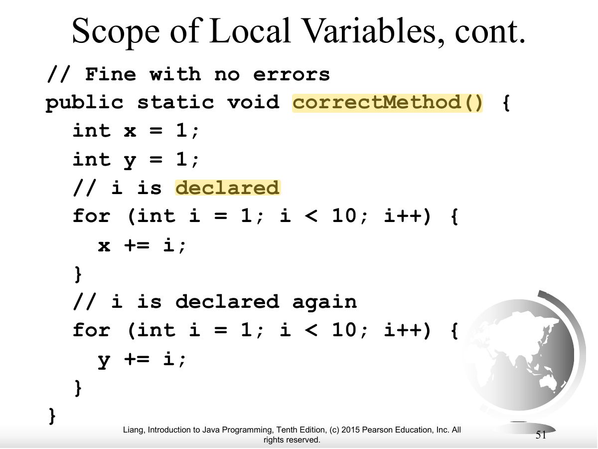 Slide 49: Scope of Local Variables, cont.