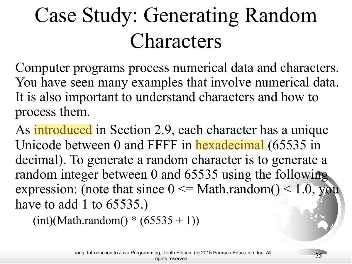 Slide 53: Case Study: Generating Random Characters