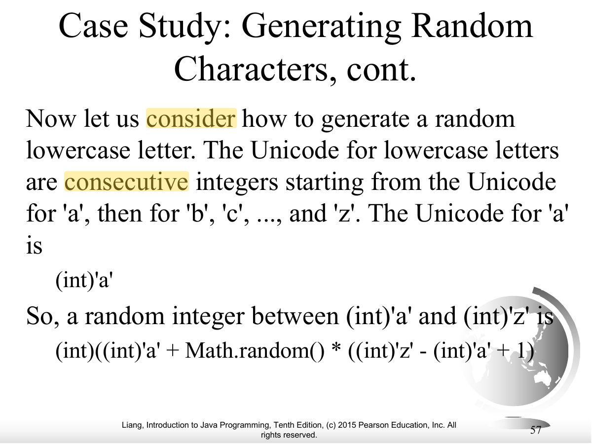 Slide 55: Case Study: Generating Random Characters, cont.