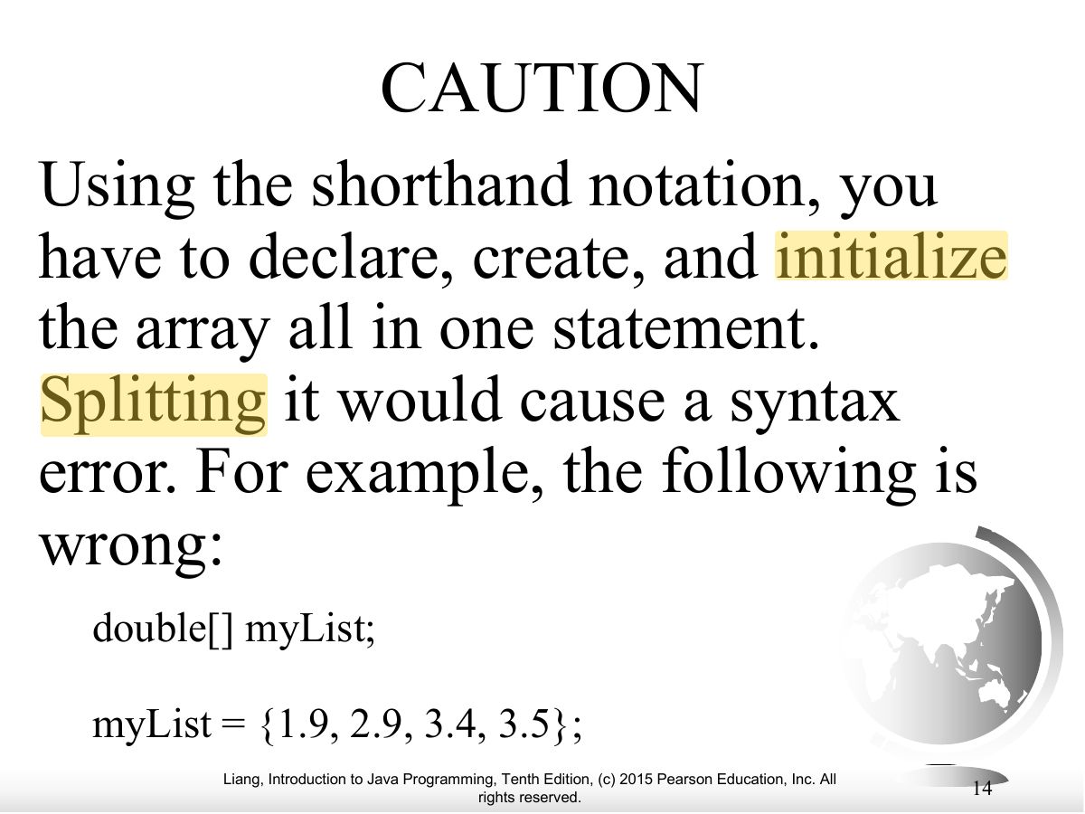 Slide 14: CAUTION