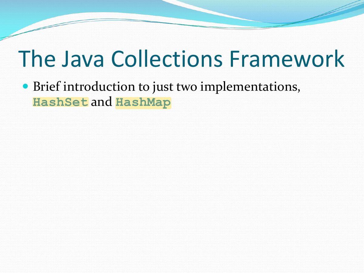 Slide 8: The Java Collections Framework