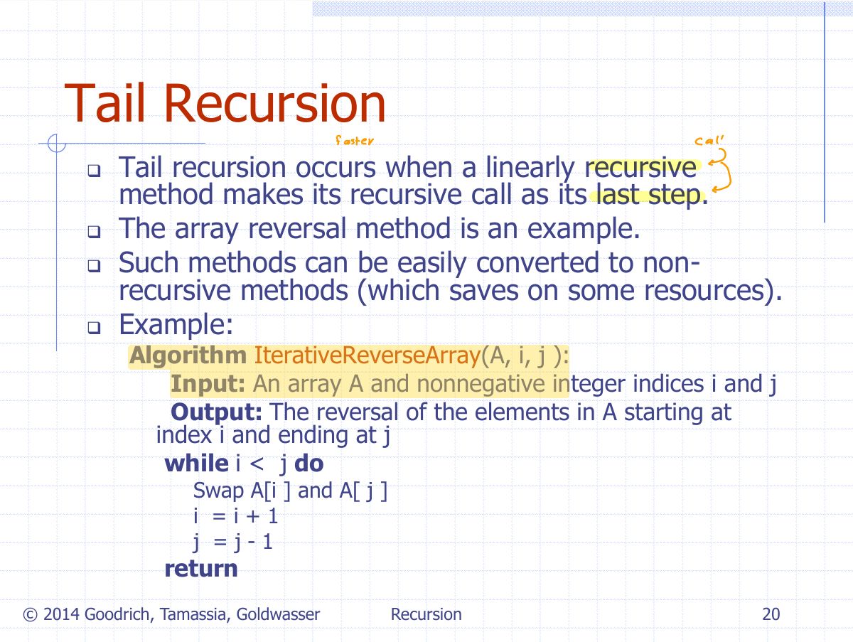 Slide 22: Tail Recursion