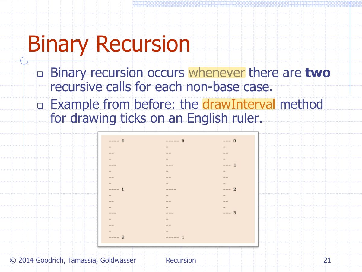 Slide 23: Binary Recursion