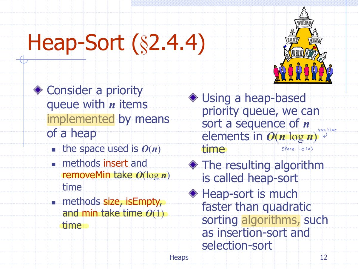 Slide 19: Heap-Sort ( § 2.4.4)