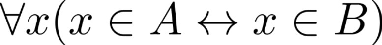 Set Equality