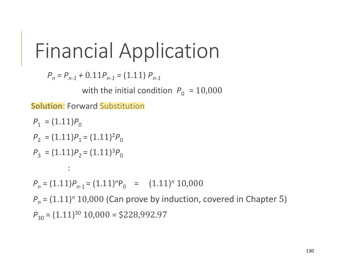 Slide 127: Financial Application