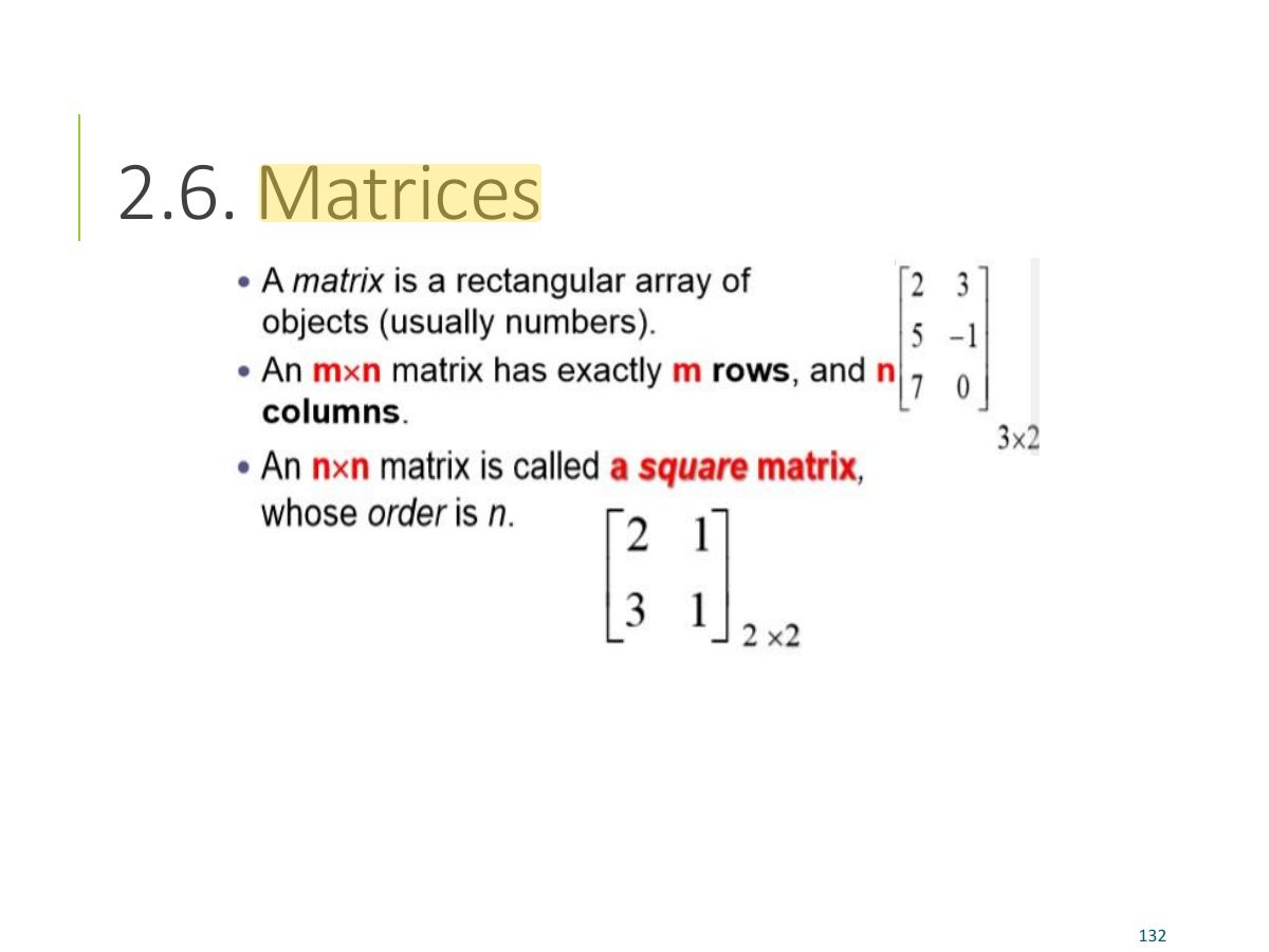Slide 129: 2.6. Matrices
