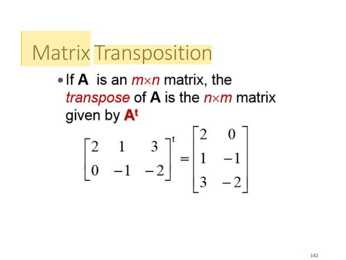 Slide 139: Matrix Transposition