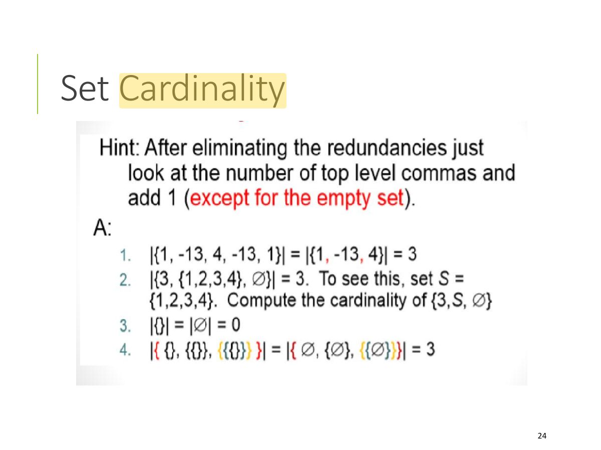 Slide 24: Set Cardinality