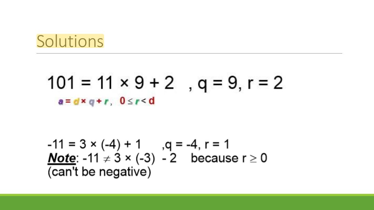 Slide 27: Solutions