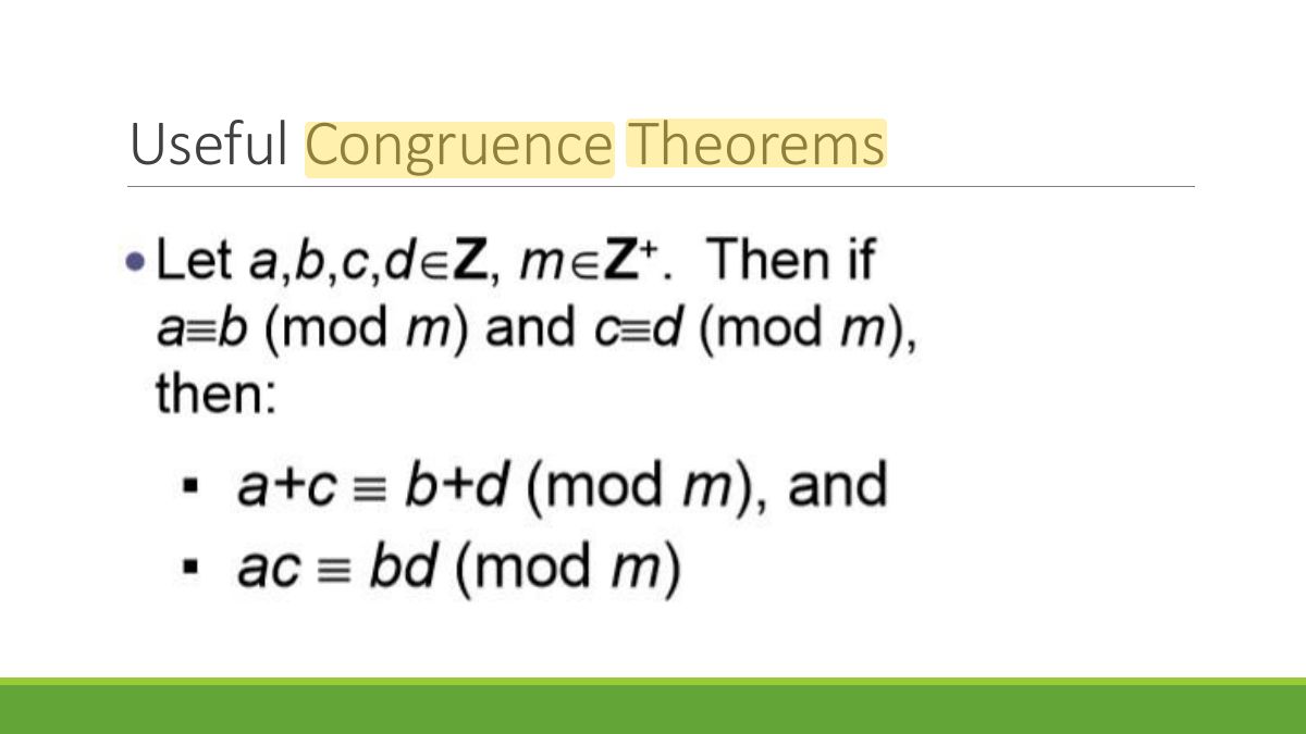 Slide 34: Useful Congruence Theorems