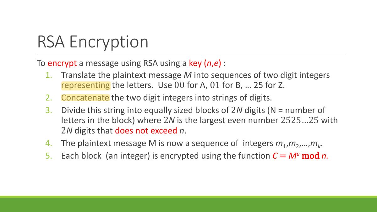 Slide 65: RSA Encryption