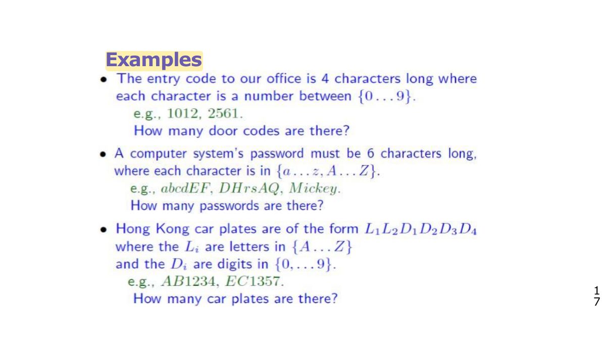 Slide 17: Examples