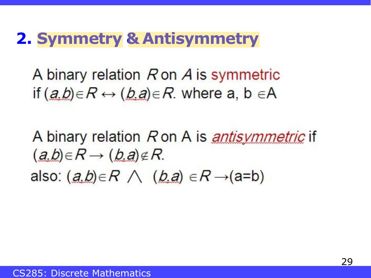 Slide 29: 2. Symmetry & Antisymmetry