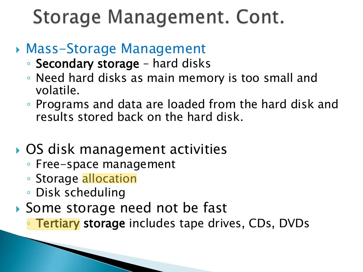 Slide 43: Mass-Storage Management