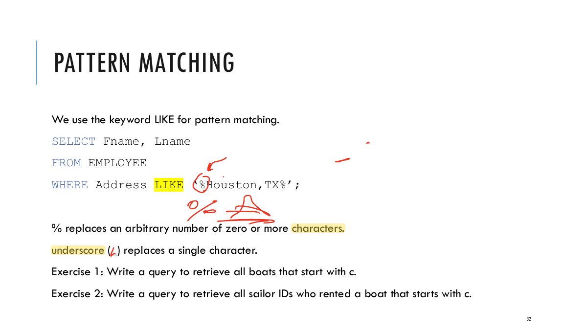 Slide 26: PATTERN MATCHING