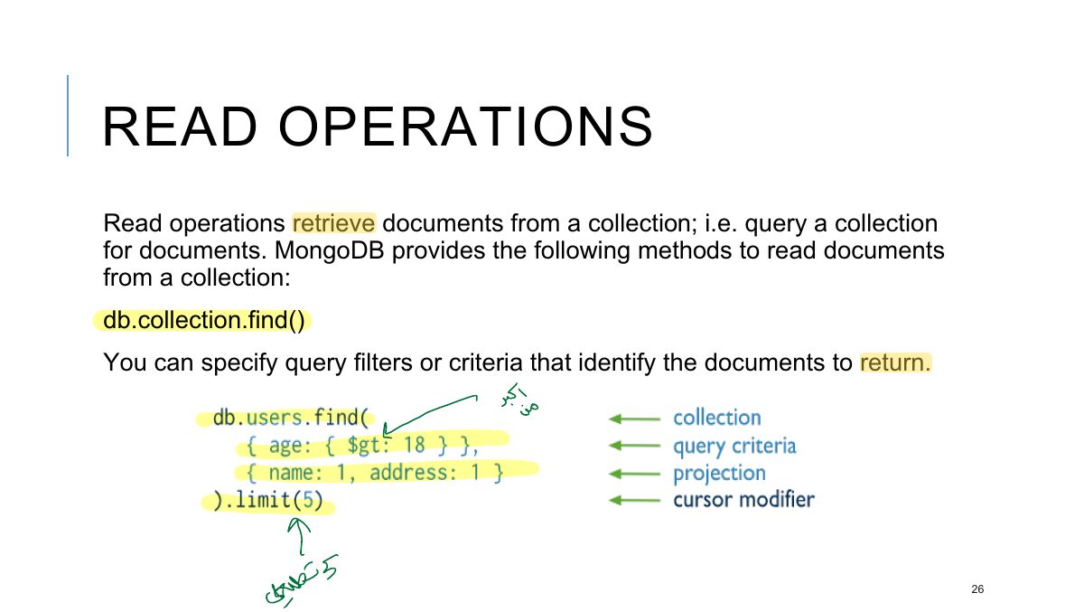 Slide 26: READ OPERATIONS