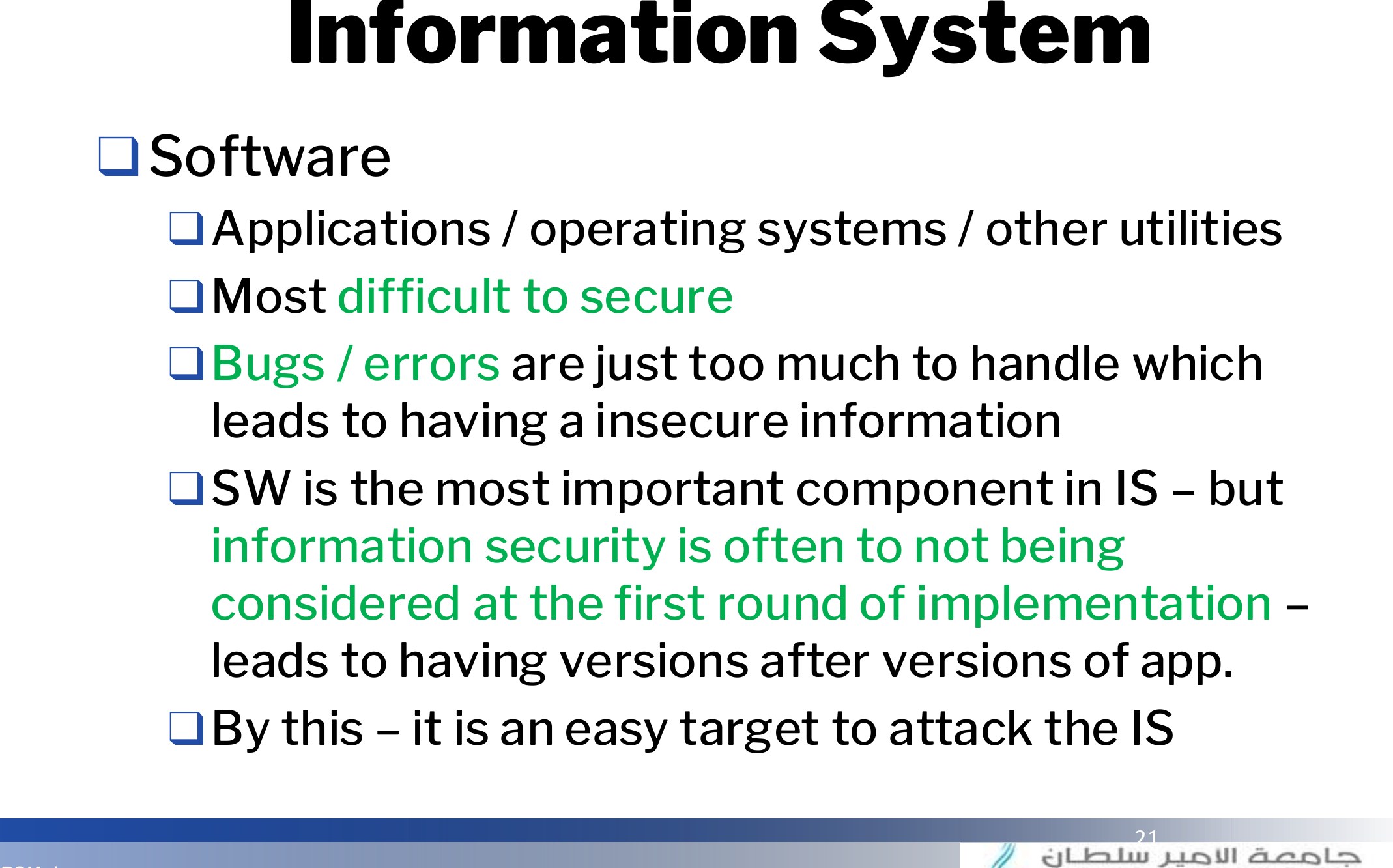 Components of an Information System