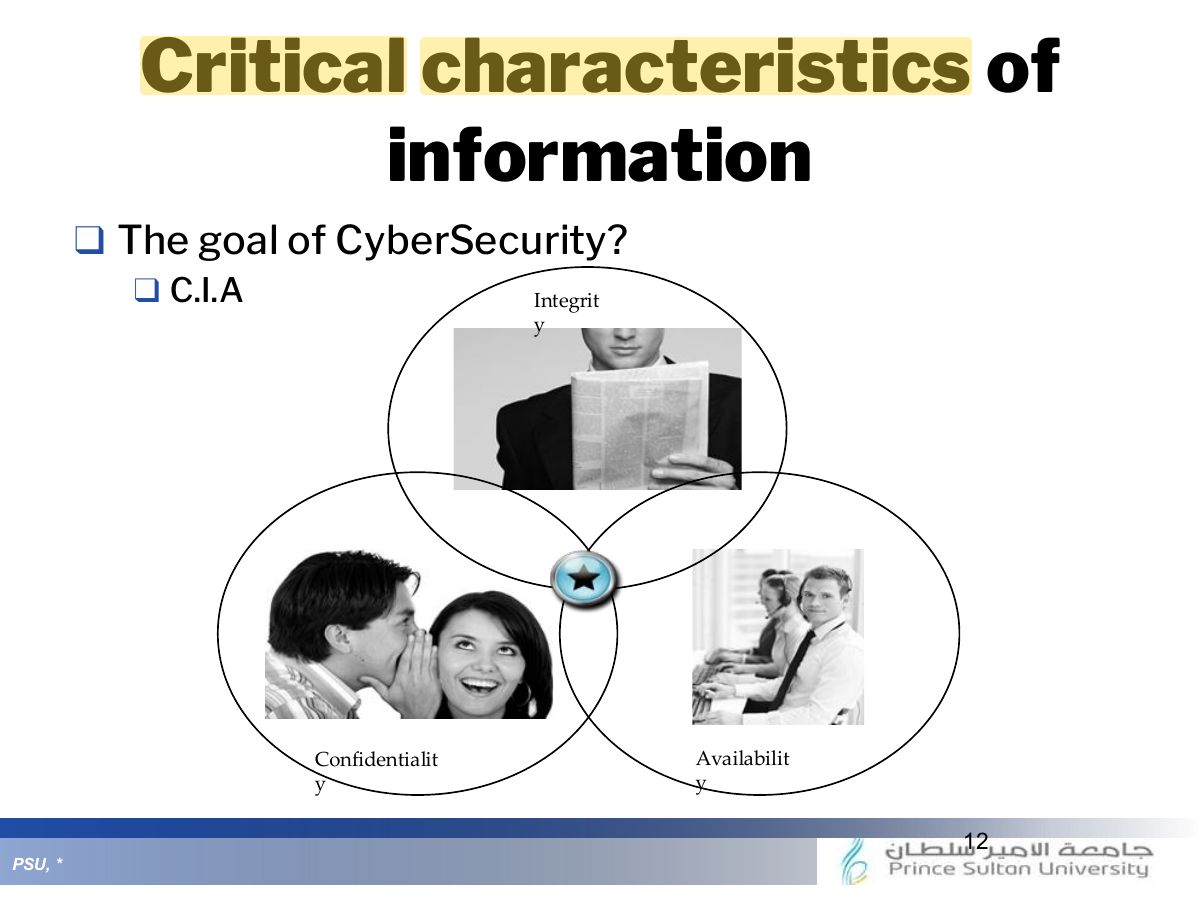 Slide 12: Critical characteristics of information