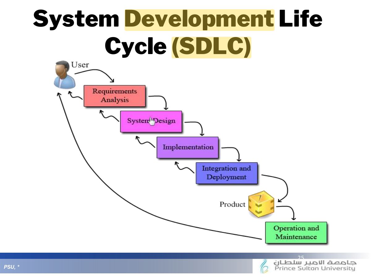Slide 25: System Development Life Cycle (SDLC)