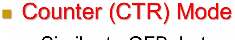 Counter (CTR) Mode