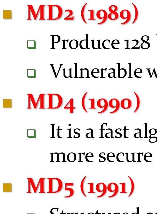 Message Digest (MD)