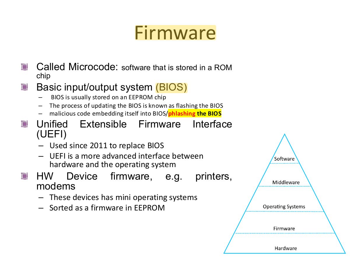 Slide 17: Firmware