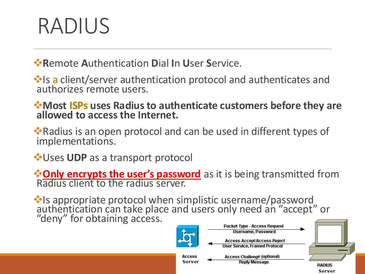 Slide 26: RADIUS