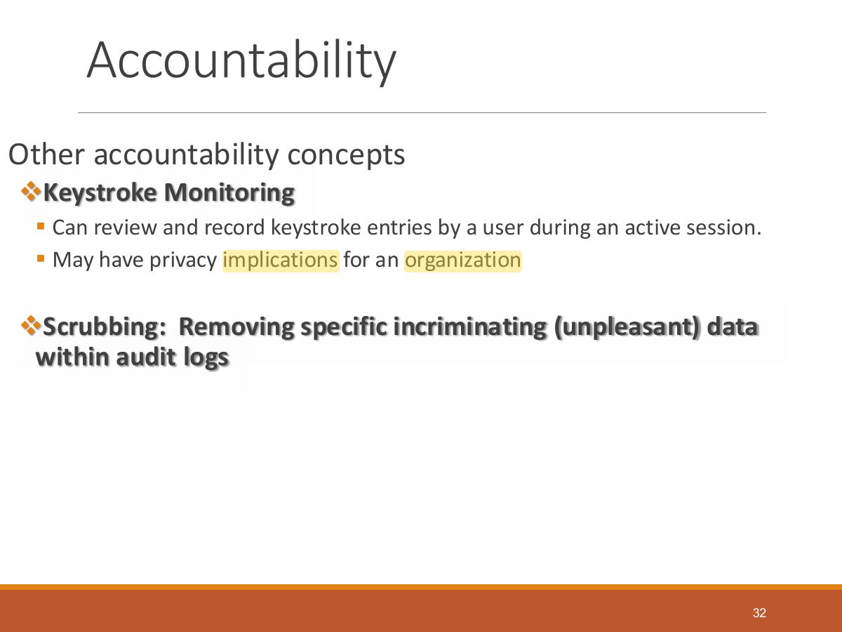 Slide 32: Accountability