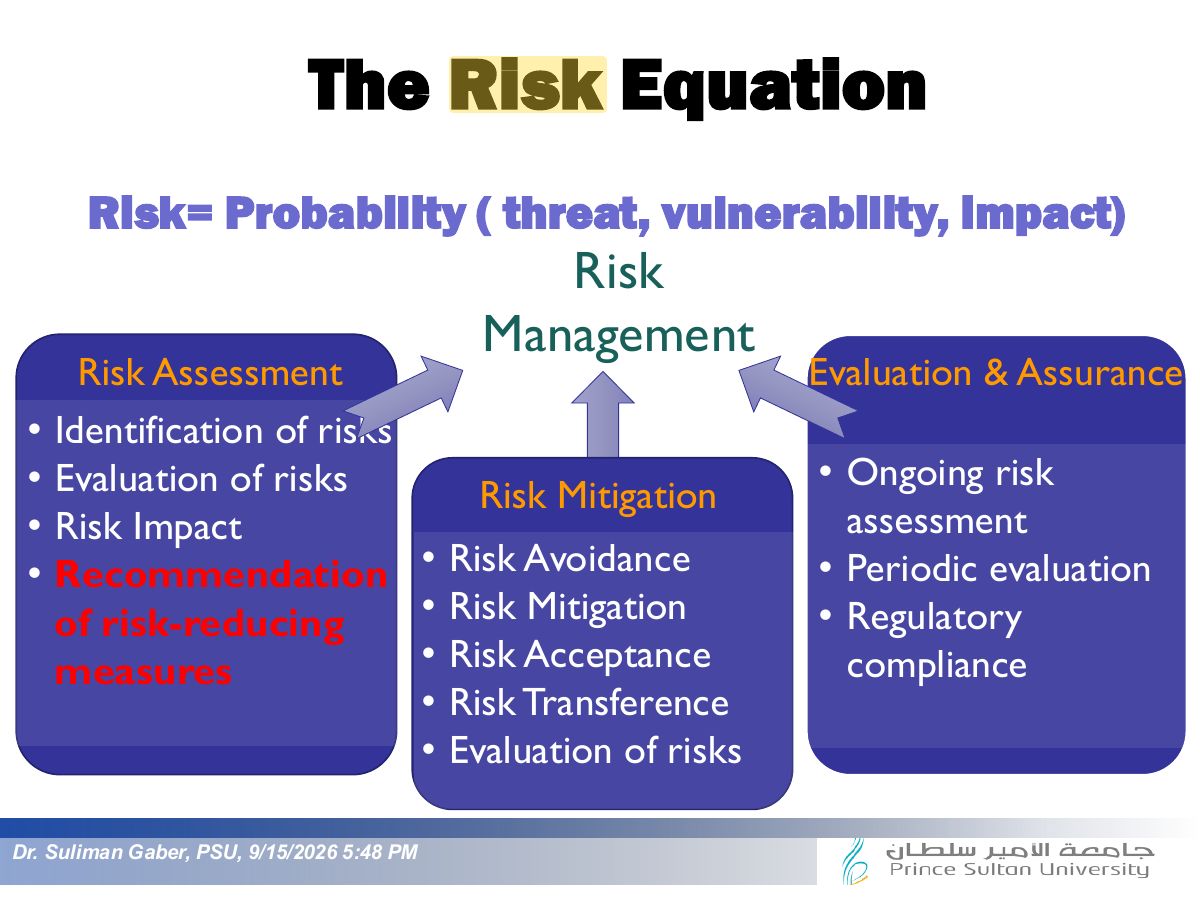 Slide 21: The Risk Equation