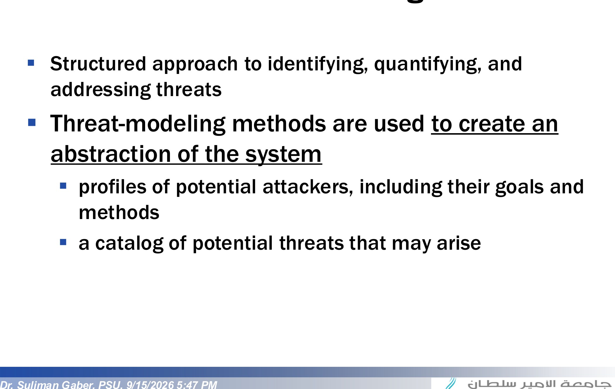 Threat Modeling
