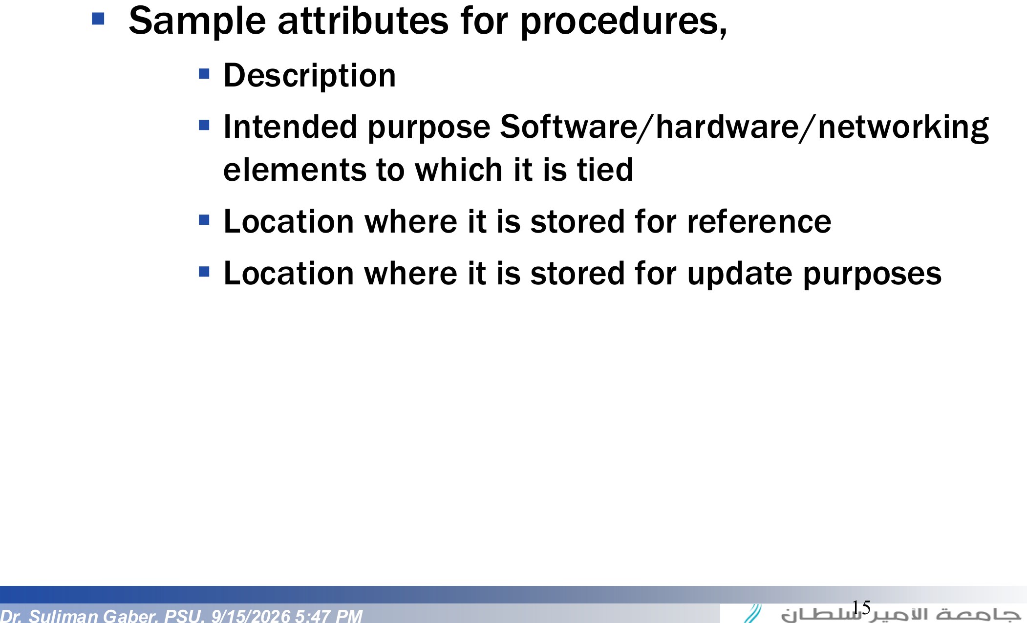 Information Asset Inventory creation (contd.)