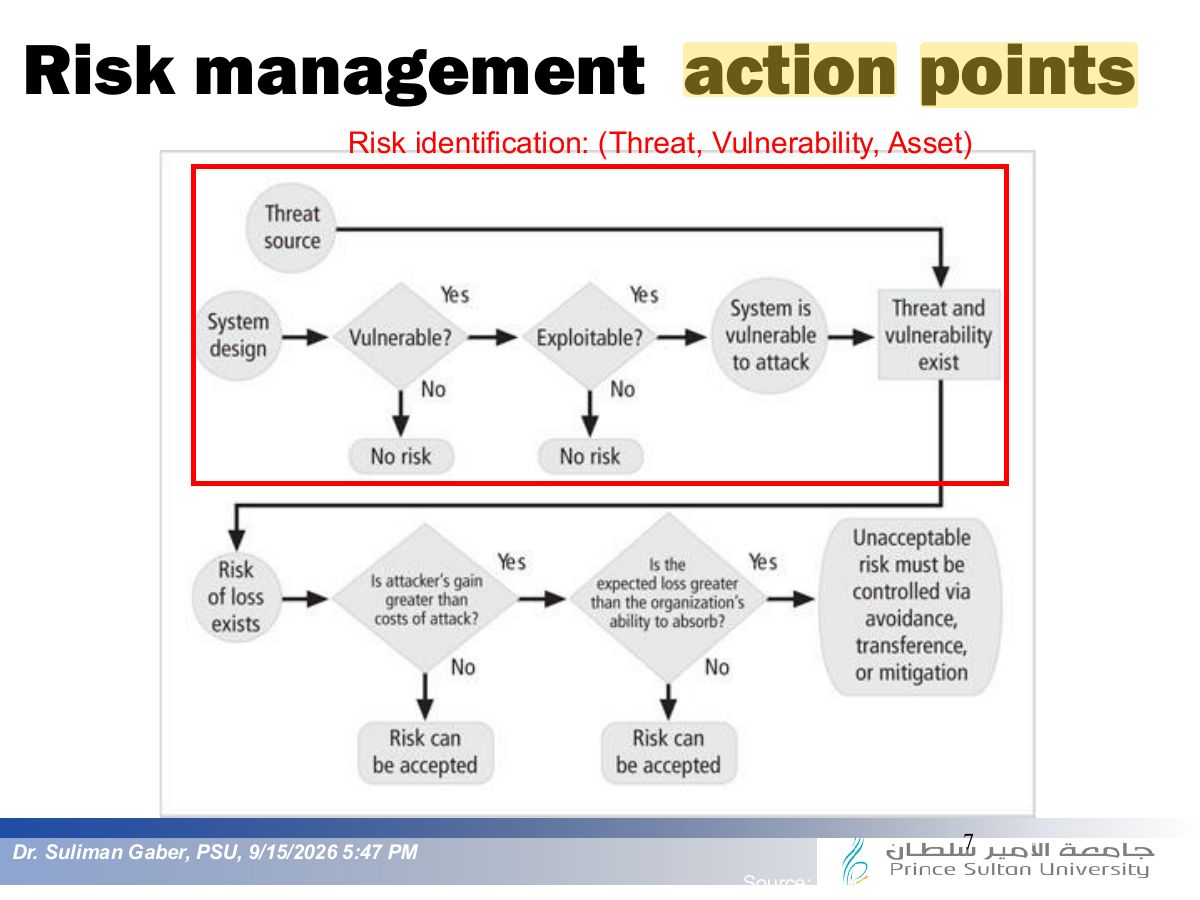 Slide 7: Risk management action points