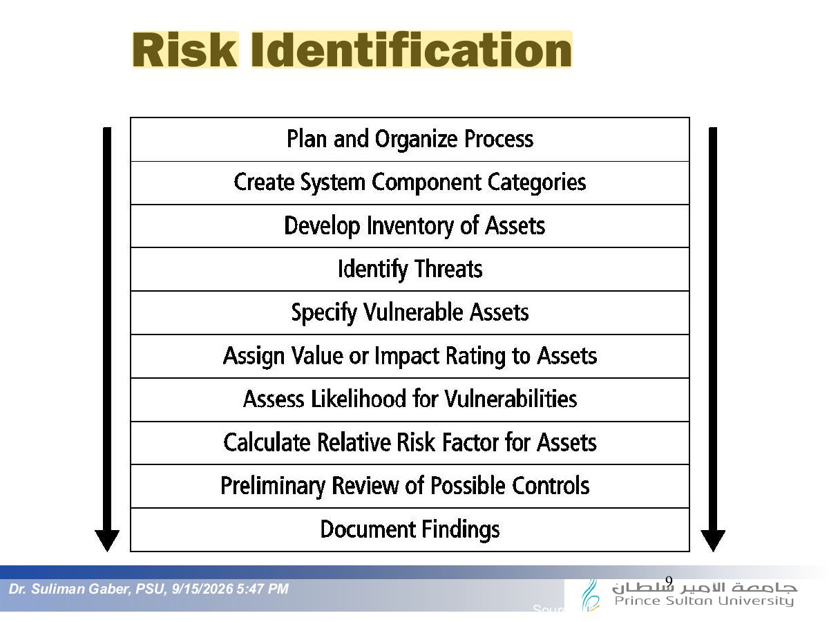Slide 9: Risk Identification